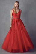 Floral evening dress