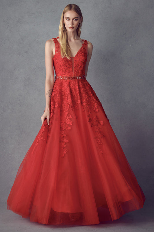 Floral evening dress