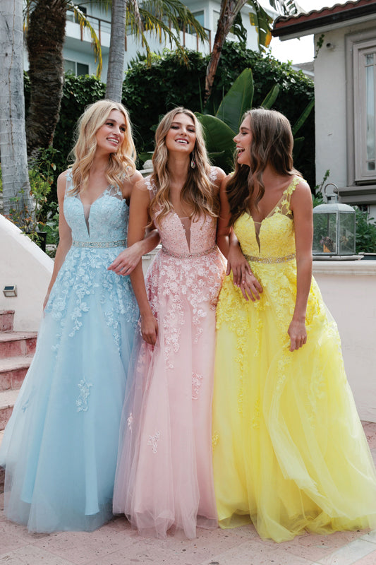 Floral evening dress
