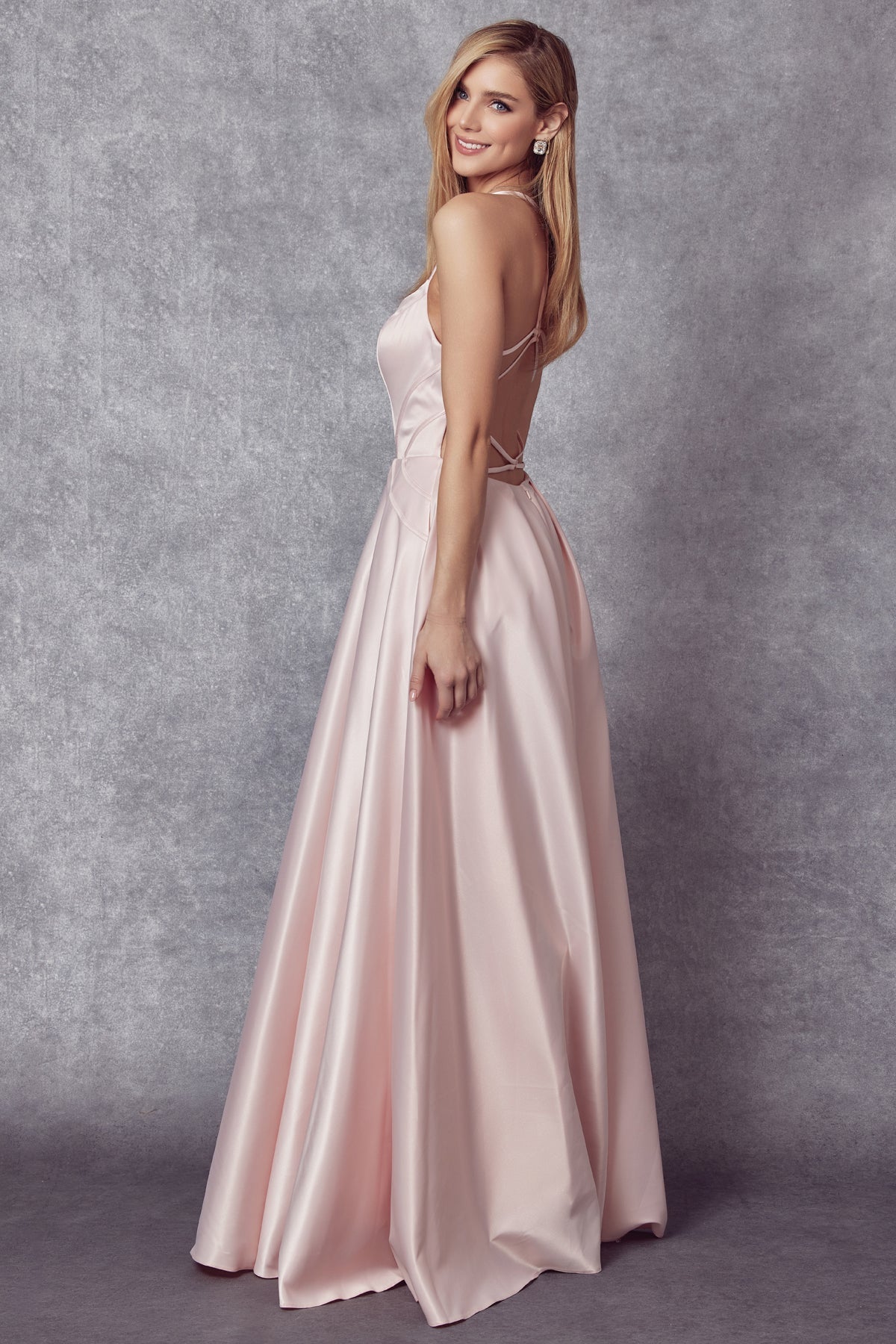 A-Line Silky Prom Dress JT687
