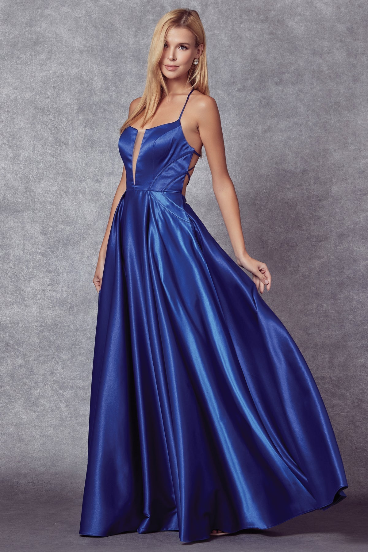 A-Line Silky Prom Dress JT687