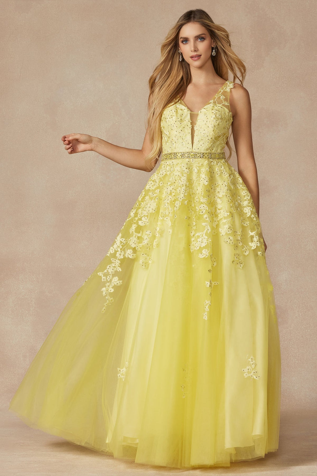 Floral evening dress