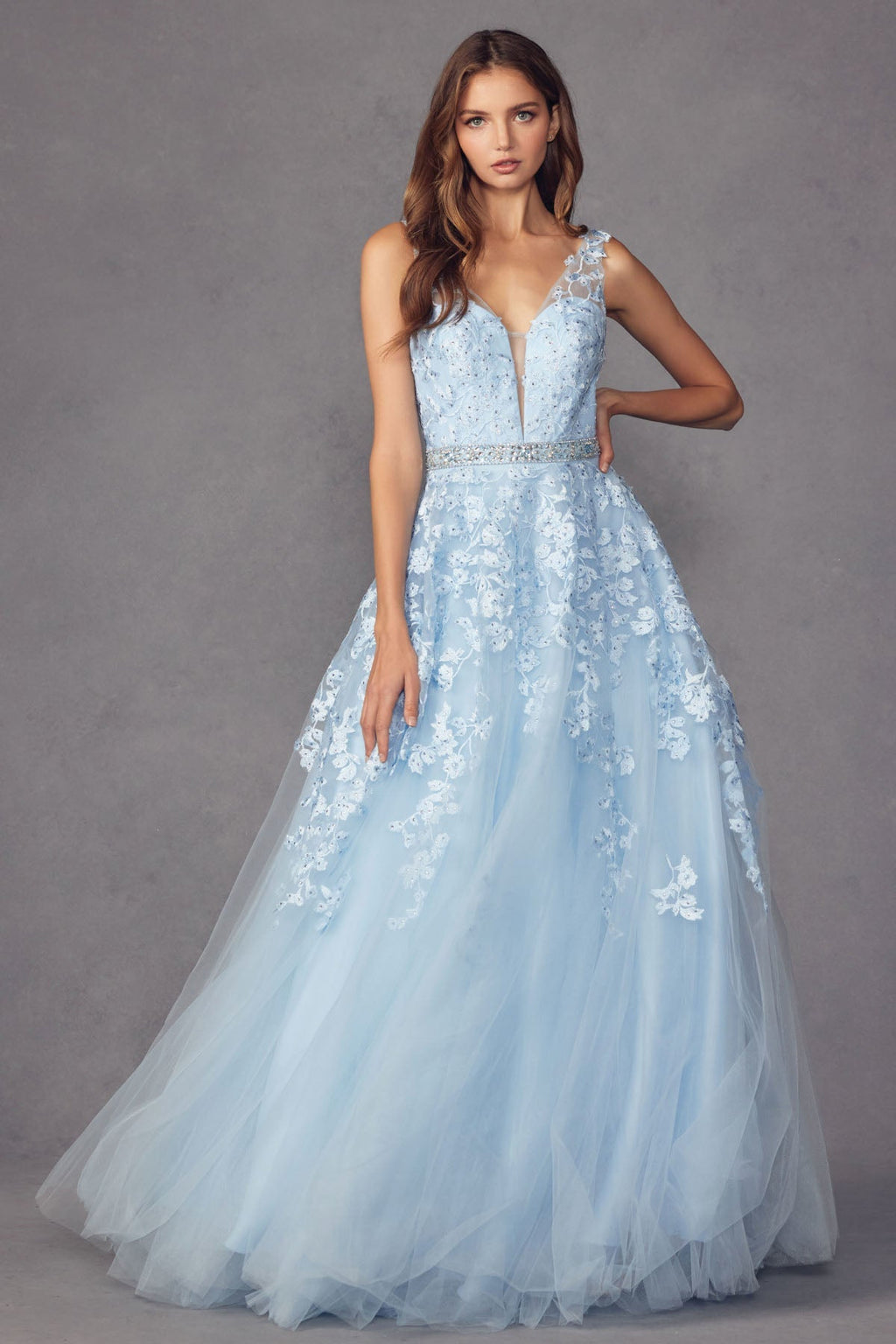 Floral evening dress