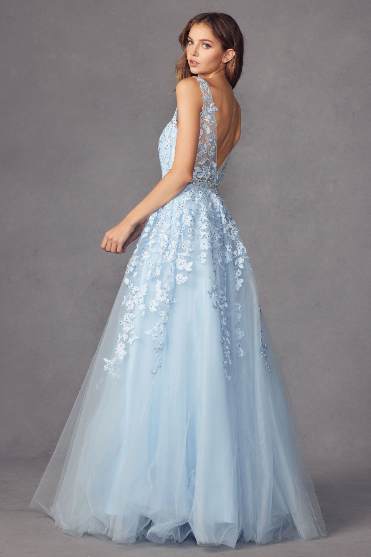 Floral evening dress