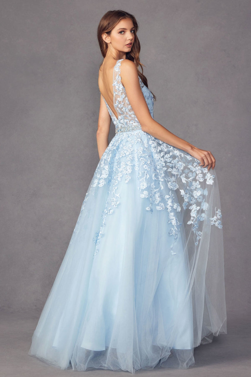 Floral evening dress
