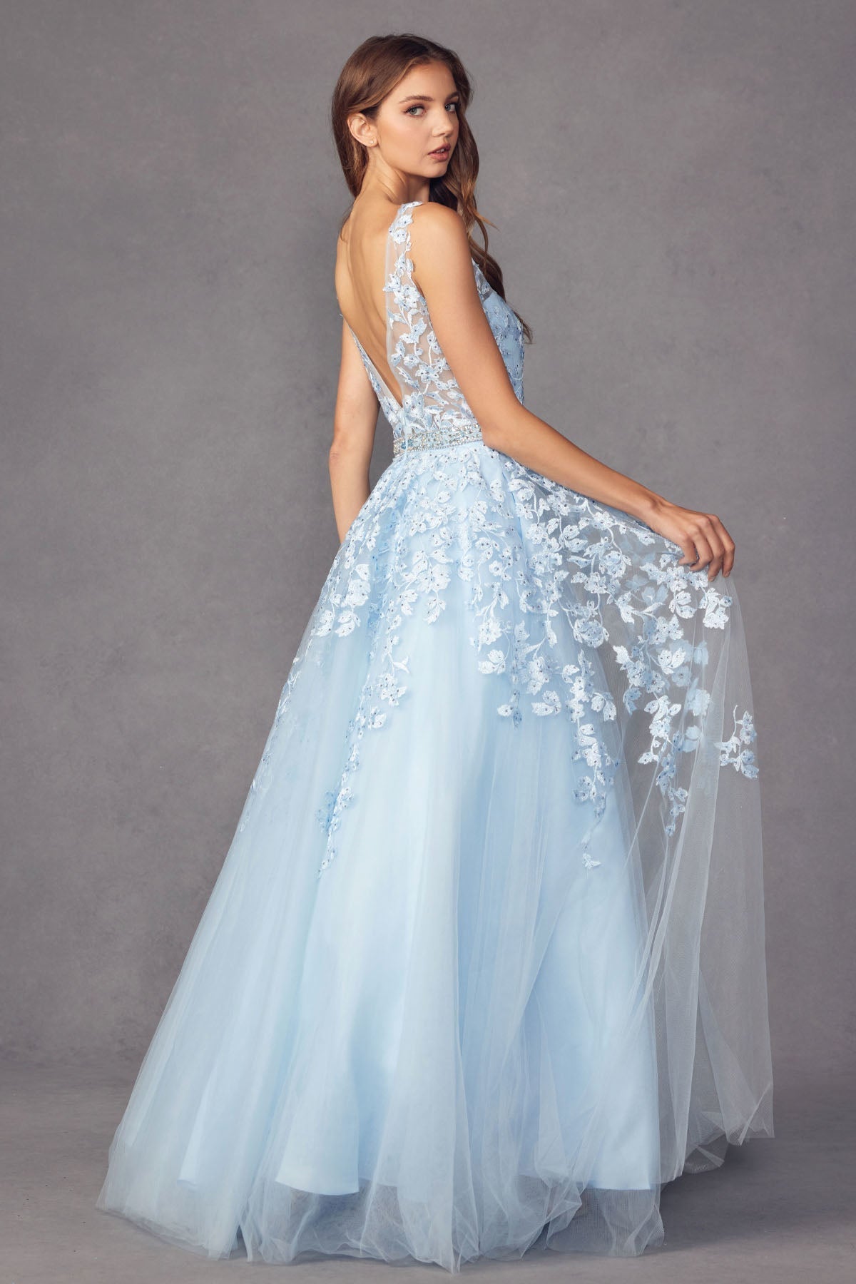 Floral evening dress