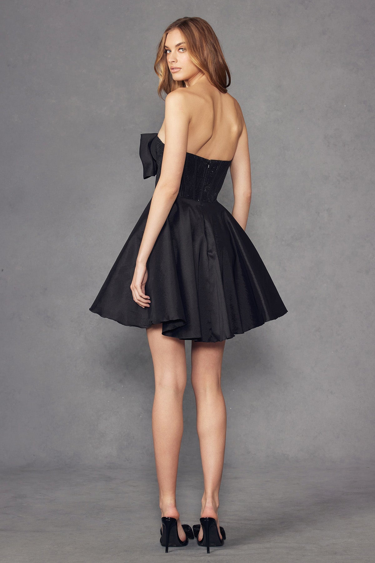 Short Beaded Embellished A-Line Homecoming Cocktail Party Dress JTJT961A