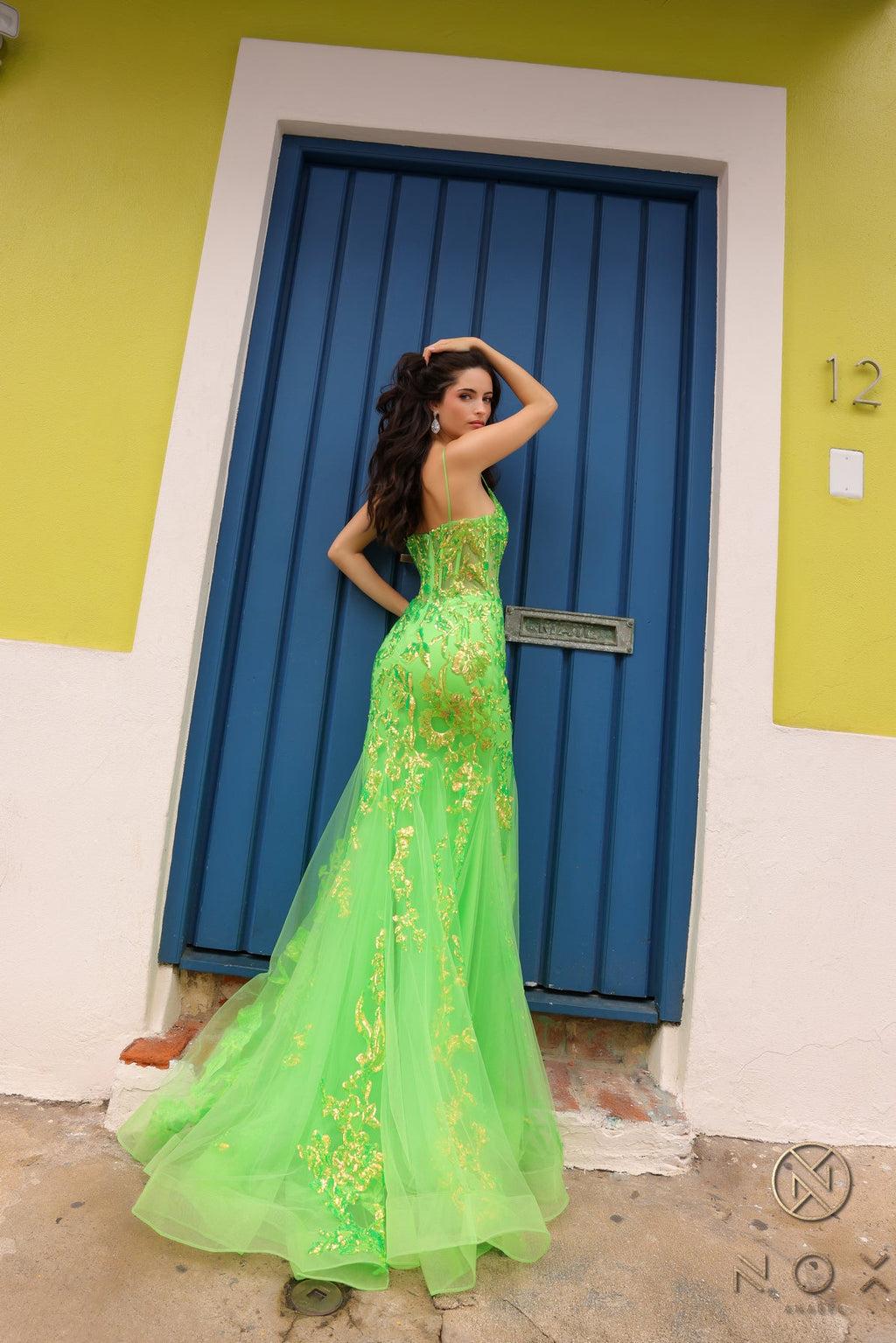 Elegant Embellished Formal Long Special Occasion Gown Detailed NXQ1390