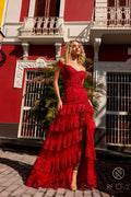 Elegant Embellished Formal Long Special Occasion Gown Detailed NXR1301