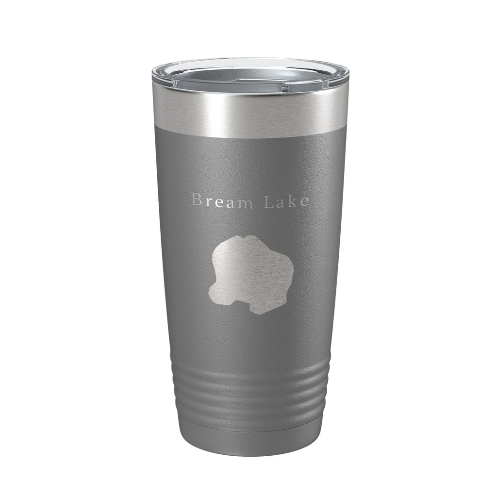 Bream Lake Map Tumbler Travel Mug Insulated Laser Engraved Coffee Cup Florida 20 oz