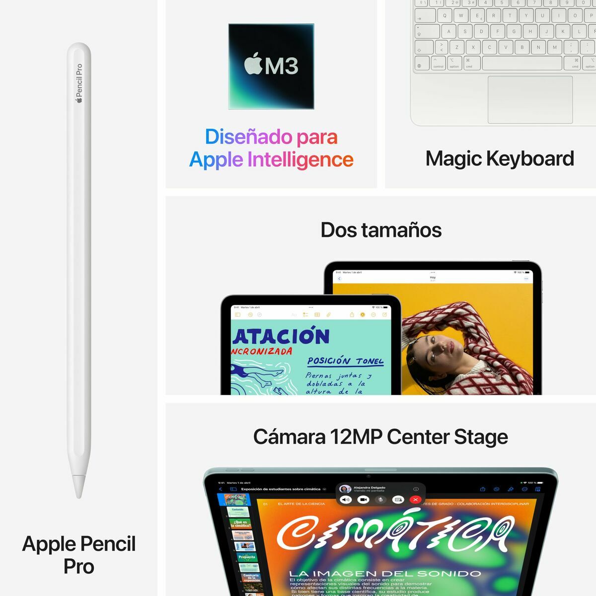 Tablet Apple iPad Air 13" Octa Core 8 GB RAM 256 GB Blue