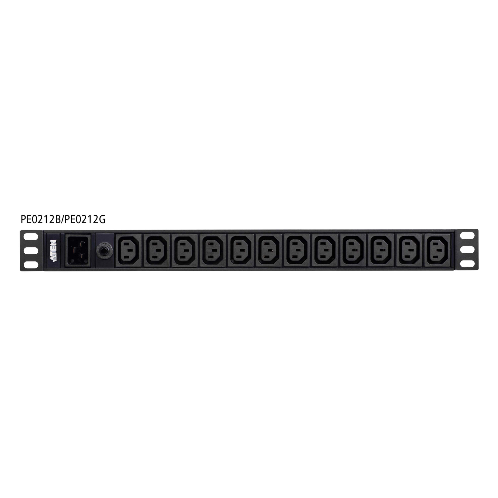 ATEN PE0212G unități de distribuție a energiei electrice (PDU) 12 ieșire(i) AC 1U Negru (PE0212G-AT-G)