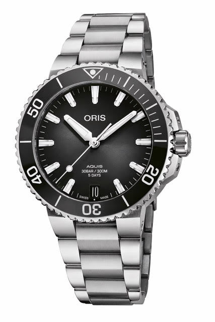 ORIS Mod. AQUIS DATE CALIBRE 400 41,5MM -5 DAYS POWER RESERVE, 300M, CERAMIC BEZEL-0