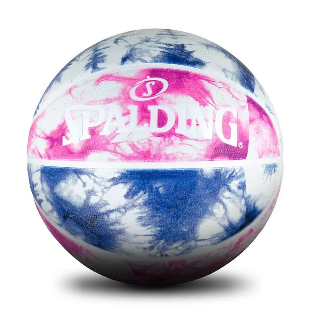 Basketball Ball Spalding Tie Dye Sz6 Purple 6 Natural rubber (Size 6)