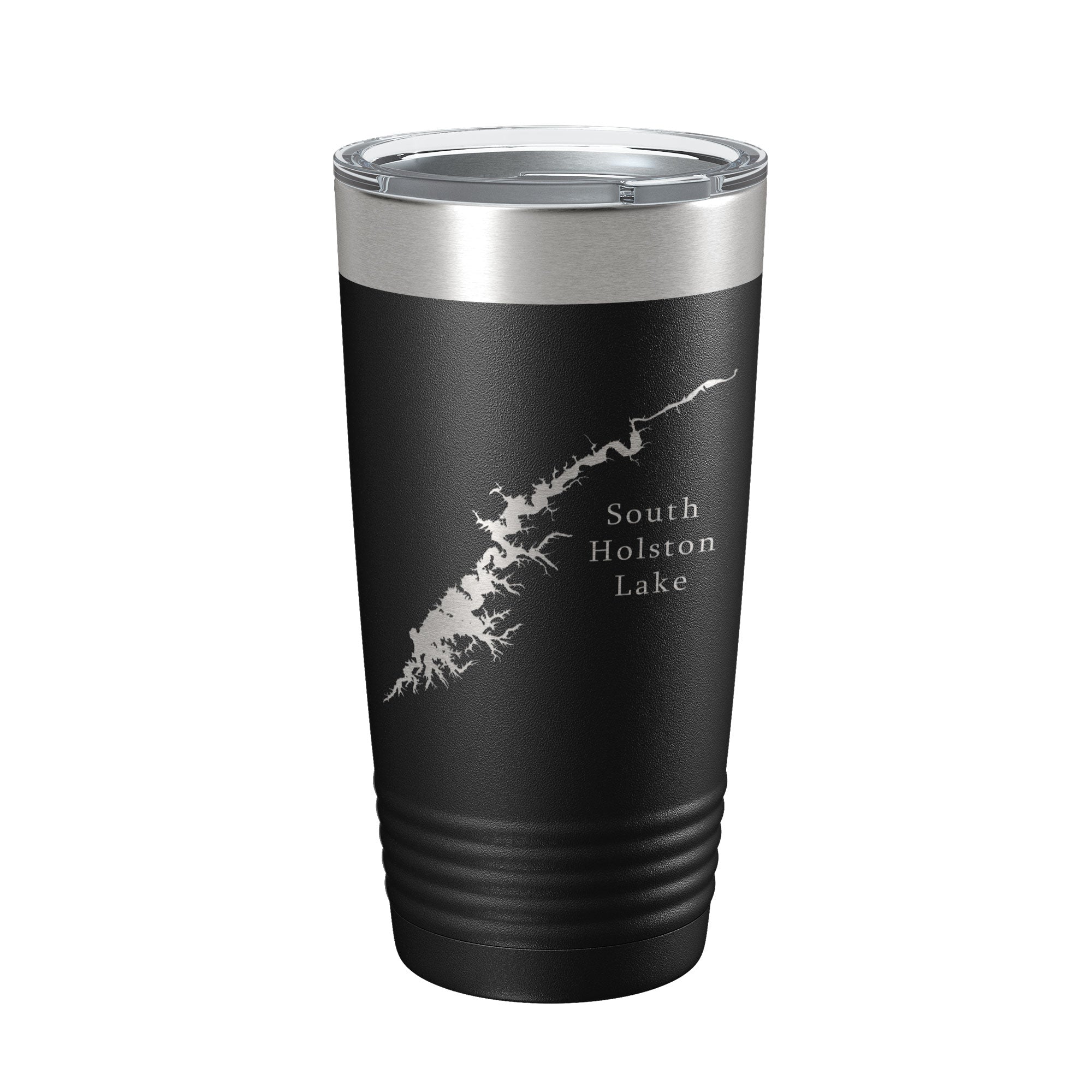 South Holston Lake Map Tumbler Travel Mug Insulated Laser Engraved Coffee Cup Tennessee Virginia 20 oz