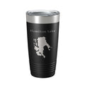 Hamilton Lake Map Tumbler Travel Mug Insulated Laser Engraved Coffee Cup Indiana 20 oz
