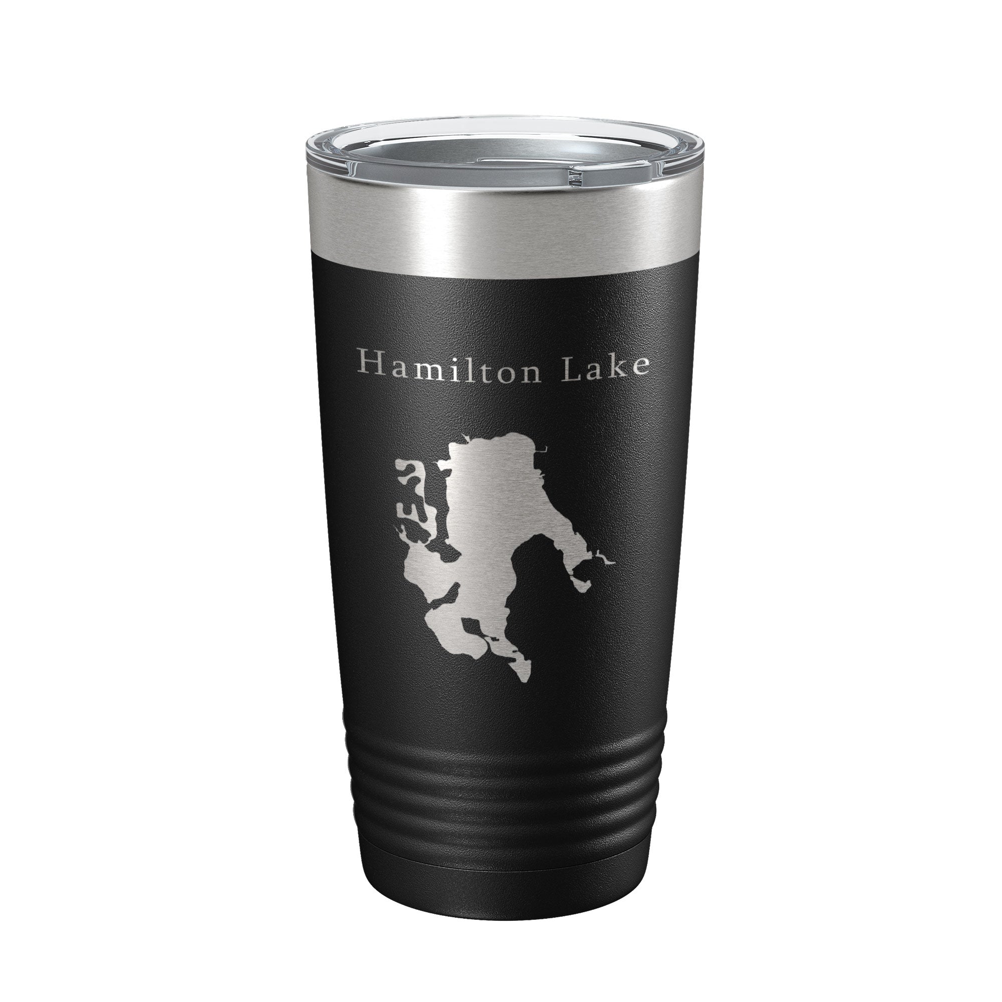 Hamilton Lake Map Tumbler Travel Mug Insulated Laser Engraved Coffee Cup Indiana 20 oz