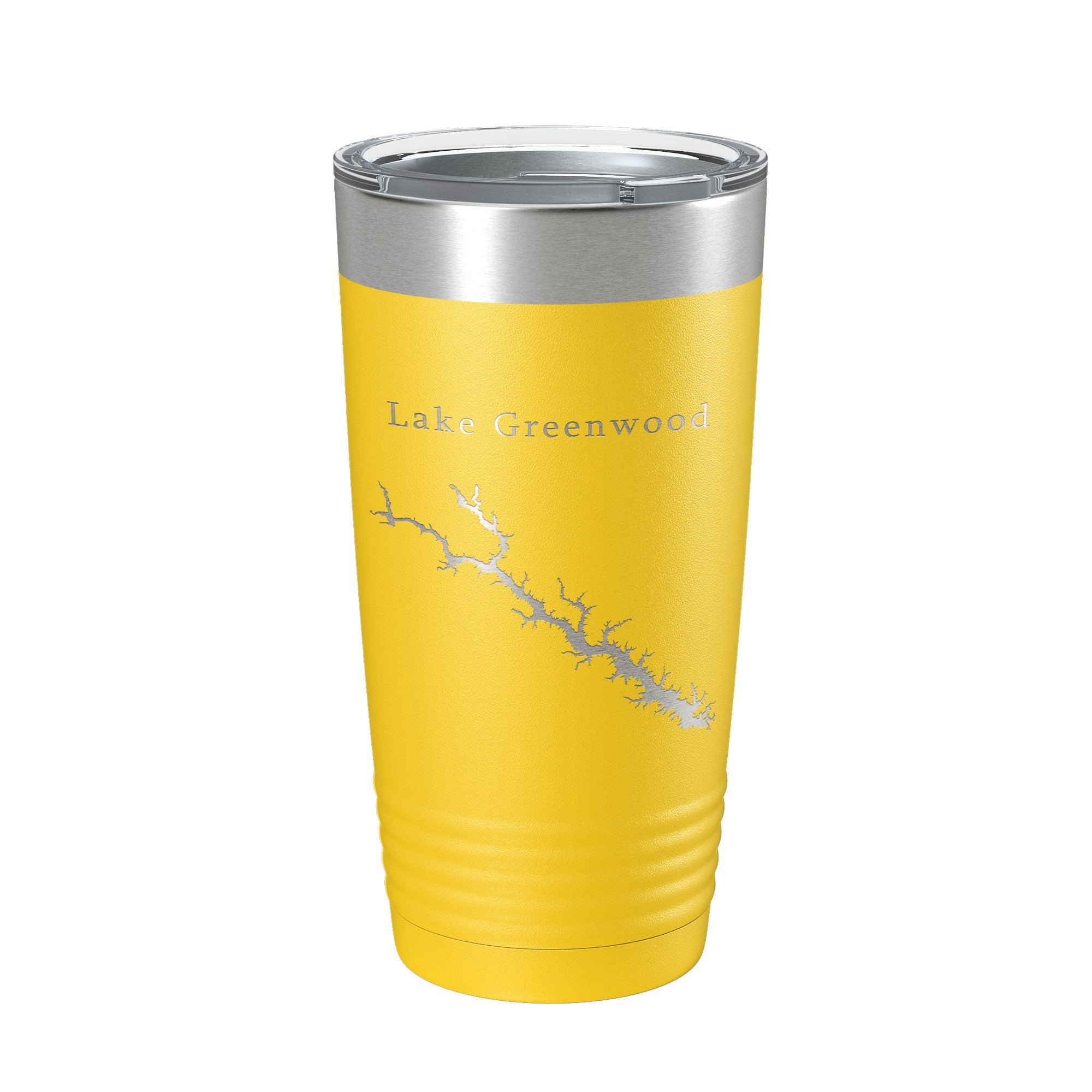 Lake Greenwood Map Tumbler Travel Mug Insulated Laser Engraved Coffee Cup South Carolina 20 oz