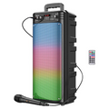 Преносима колонка, Hoco, 2x10W, 2200mAh, USB, 3.5mm, Микрофон, Черна (BS52)
