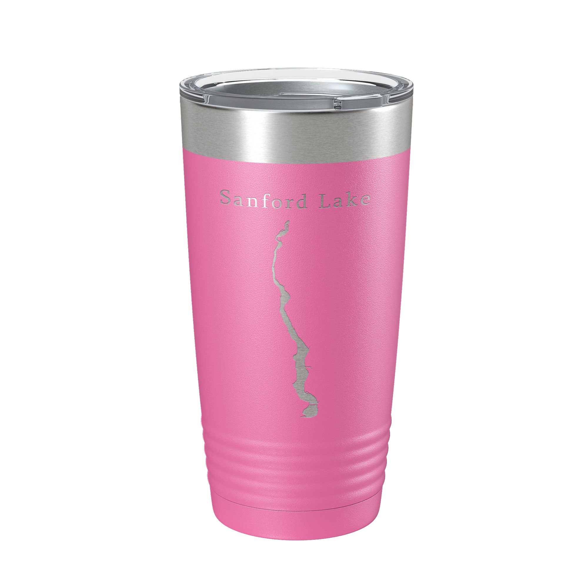 Sanford Lake Tittabawassee Map Tumbler Travel Mug Insulated Laser Engraved Coffee Cup Michigan 20 oz