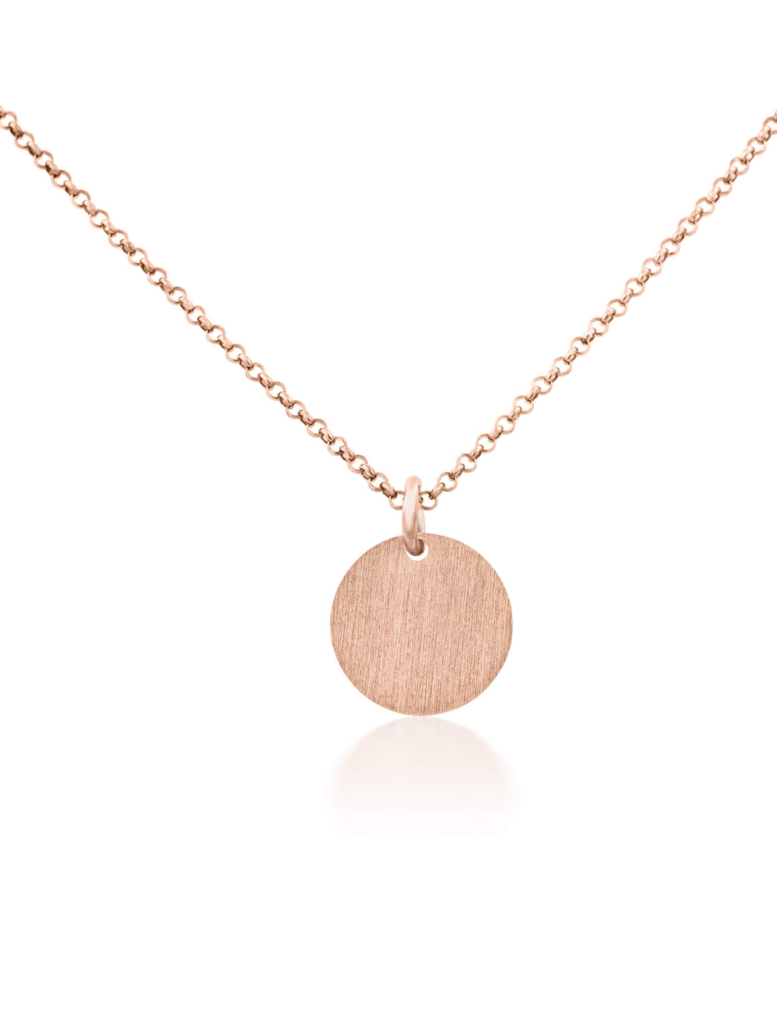 Kettenanhänger CIRCLE 1,2 cm Roségold