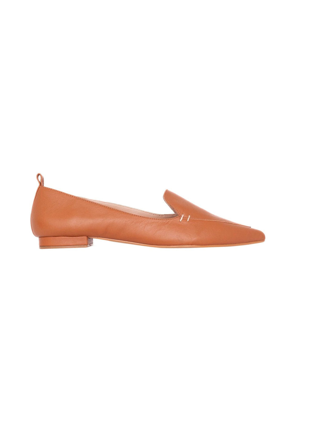 Black Leather Ballerinas Butia – Women’s Pointed-Toe Flat Shoes