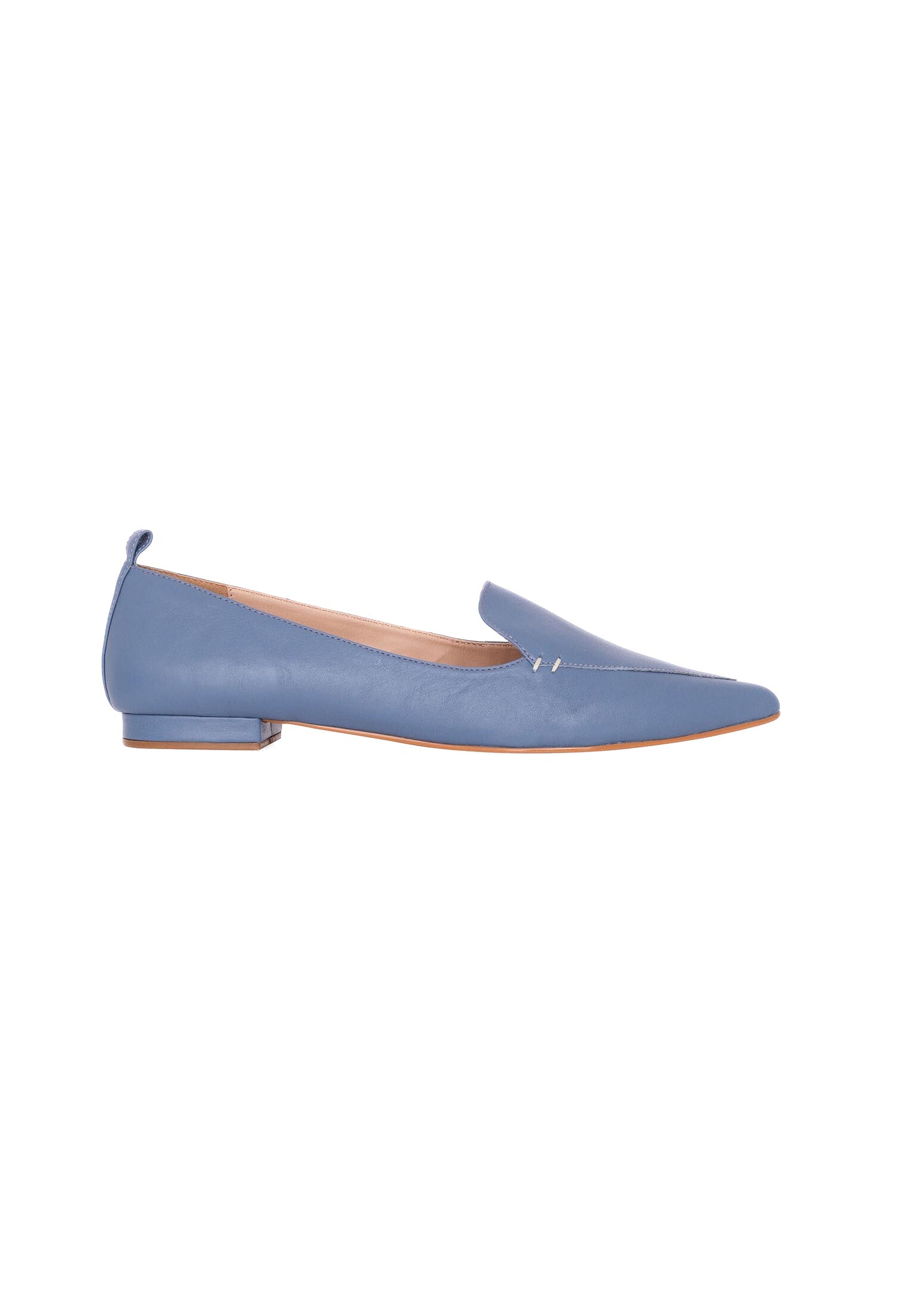 Black Leather Ballerinas Butia – Women’s Pointed-Toe Flat Shoes
