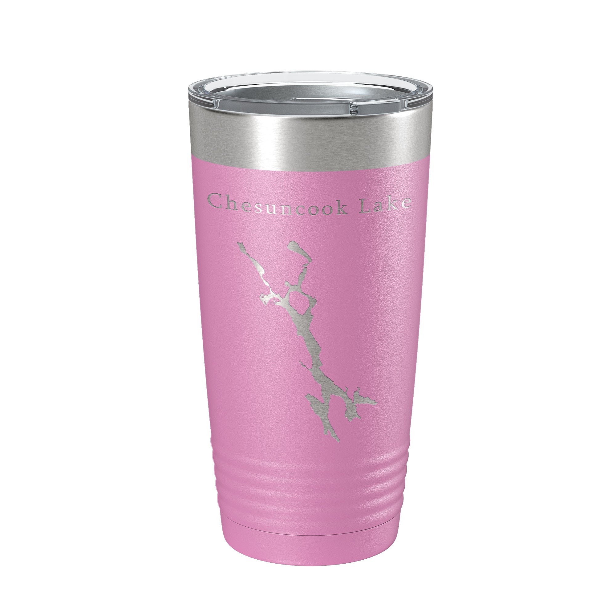 Chesuncook Lake Map Tumbler Travel Mug Insulated Laser Engraved Coffee Cup Maine 20 oz