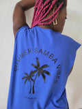 Sleeveless T-shirt PALMS Blue