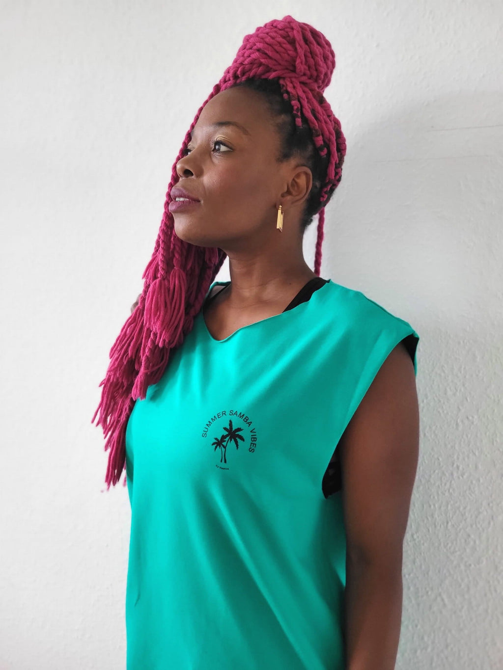 Sleeveless T-shirt PALMS Green