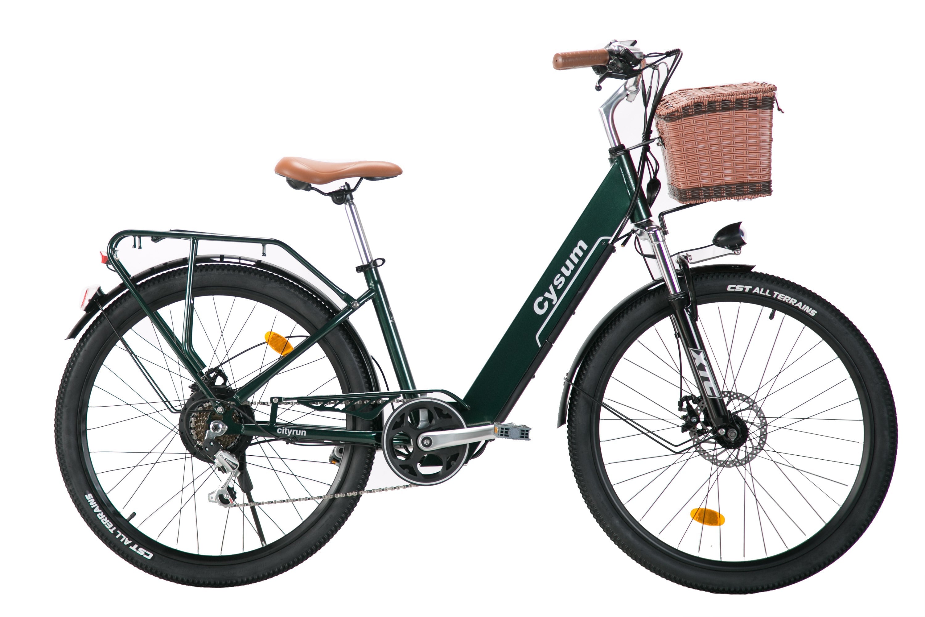 CYSUM Cityrun step through ebike for women - 26 inch tire, 10Ah lithium, top speed 25km/h, EN certified