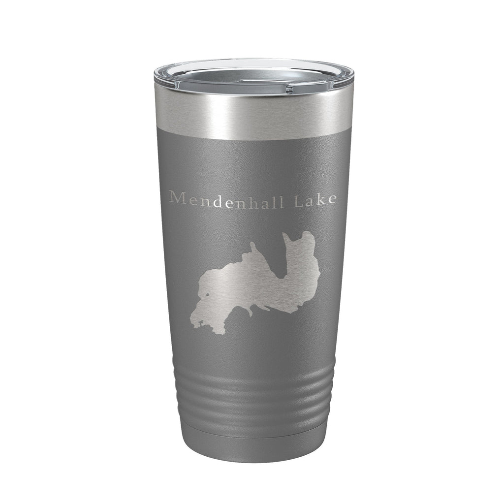 Mendenhall Lake Map Tumbler Travel Mug Insulated Laser Engraved Coffee Cup Alaska 20 oz