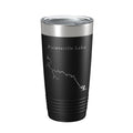 Paintsville Lake Map Tumbler Travel Mug Insulated Laser Engraved Coffee Cup Kentucky 20 oz