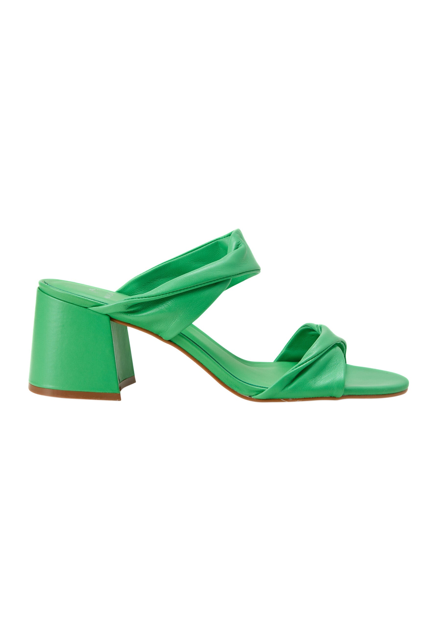 Pink Goat Leather Mules Xaxim – Women’s 6.5 cm Block Heel Sandals