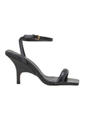 White Calf Leather Sandals Cortiça – Women’s 9 cm High Heel with Ankle Strap