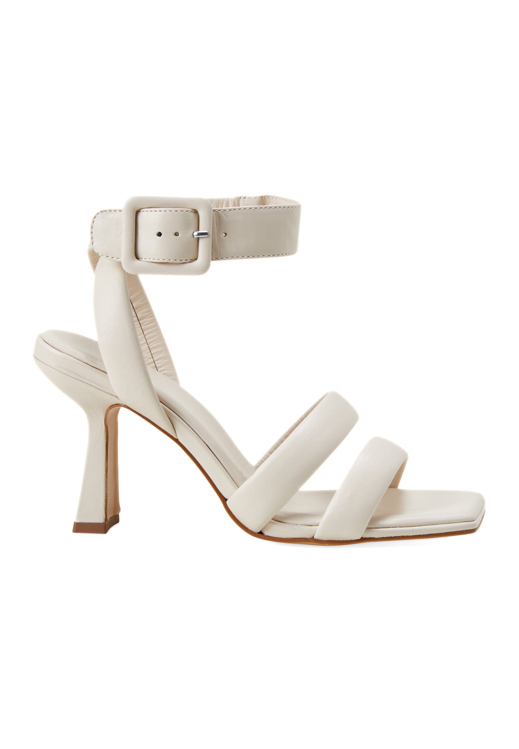 Green Calf Leather Sandals Uvaia – Women’s 8 cm Sculpted Heel with Ankle Strap
