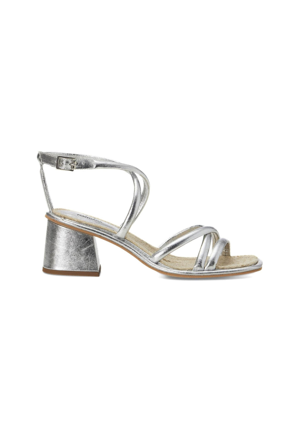 White Bromelia Women's Sandals - Block Heel