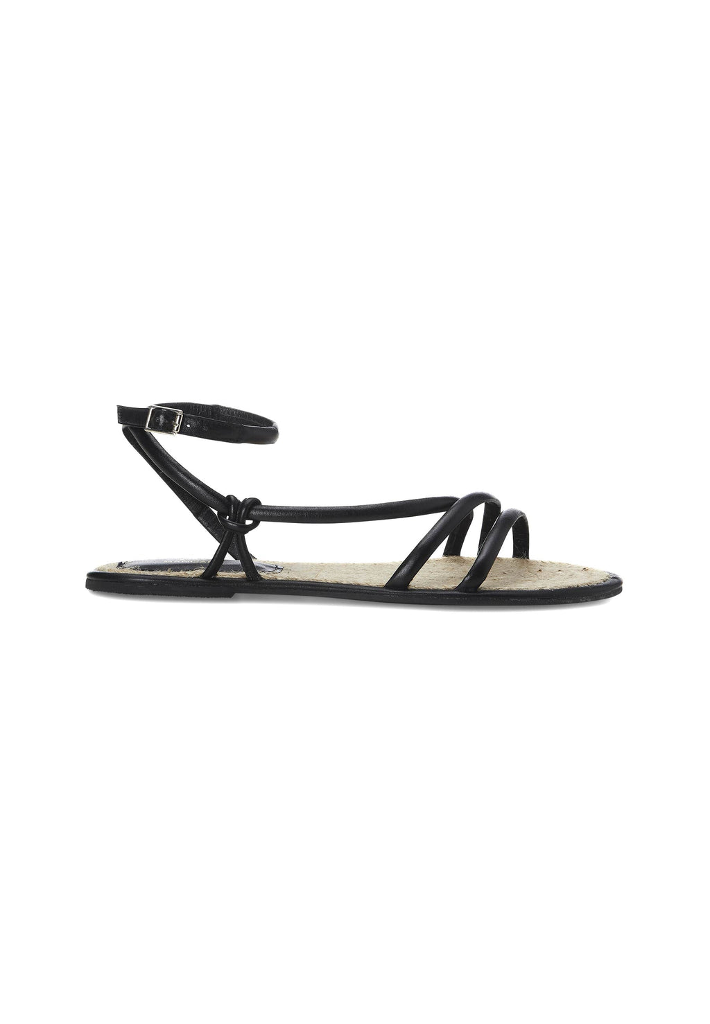 Mangará Black Angico LEATHER STRAPPY SANDALS