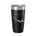 Woods Canyon Lake Map Tumbler Travel Mug Insulated Laser Engraved Coffee Cup Arizona 20 oz