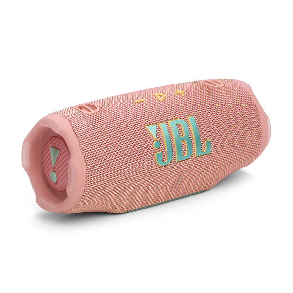 Преносима тонколона JBL Charge 6, 45 W, Bluetooth, Auracast, Powerbank, Fast charge, 28 часа живот на батерията, IP68, Розов (JBLCHARGE6PINK)