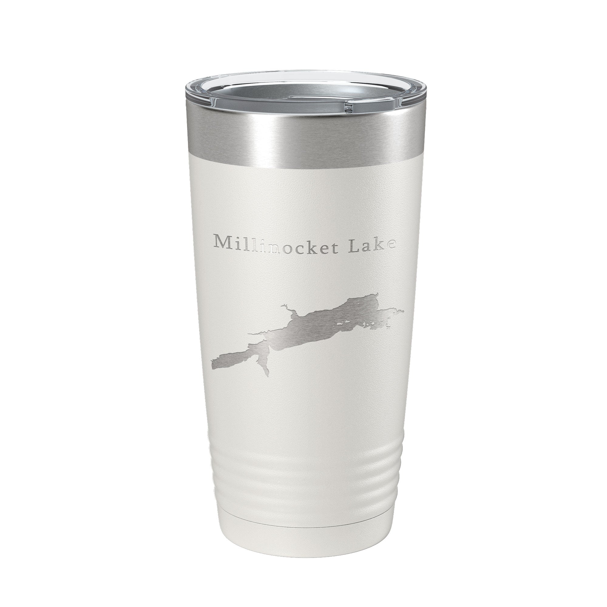 Millinocket Lake Map Tumbler Travel Mug Insulated Laser Engraved Coffee Cup Maine 20 oz