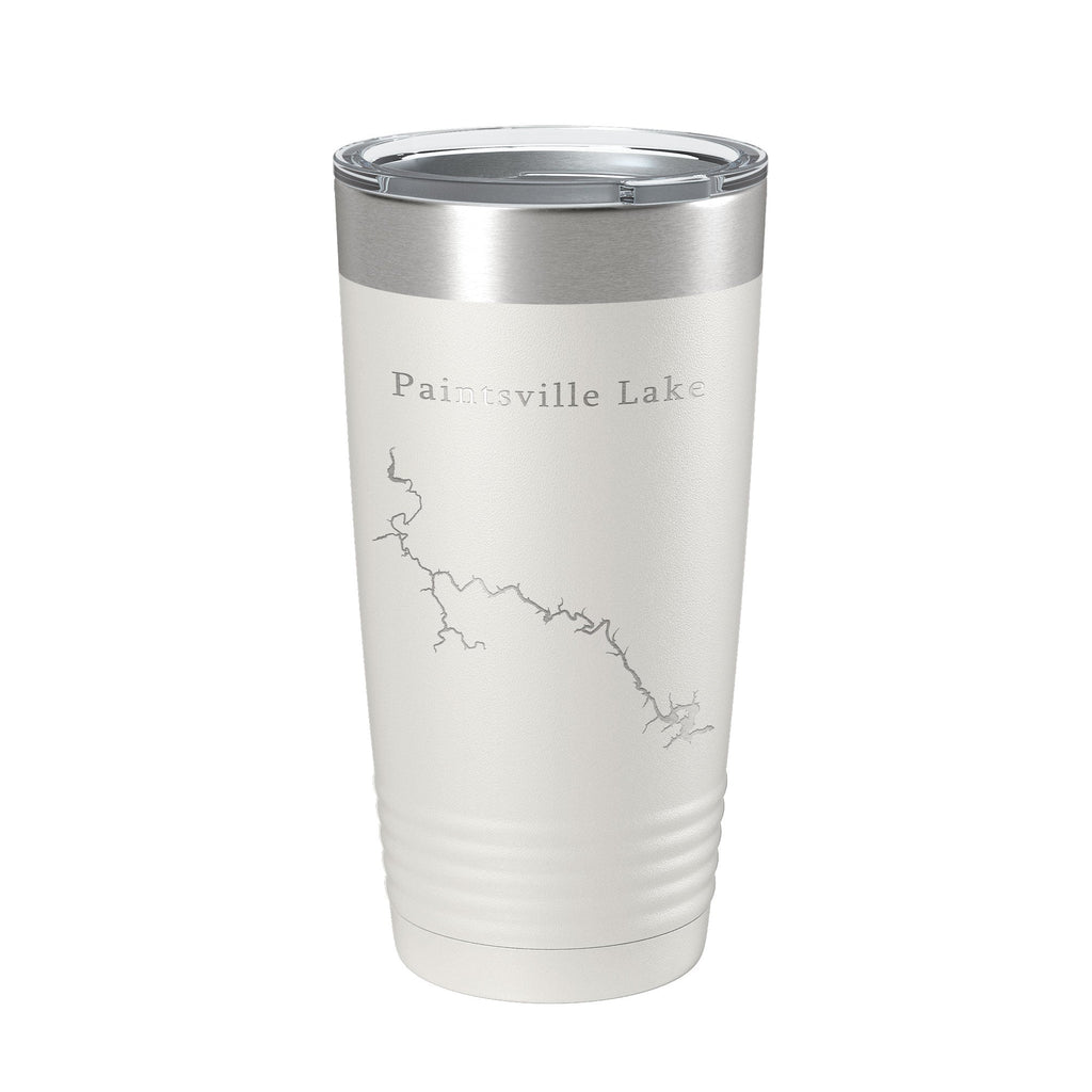 Paintsville Lake Map Tumbler Travel Mug Insulated Laser Engraved Coffee Cup Kentucky 20 oz