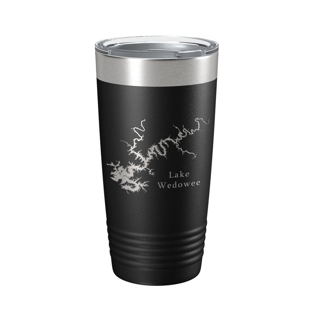Lake Wedowee RL Harris Map Tumbler Travel Mug Insulated Laser Engraved Coffee Cup Alabama 20 oz