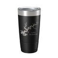 Lake Wedowee RL Harris Map Tumbler Travel Mug Insulated Laser Engraved Coffee Cup Alabama 20 oz