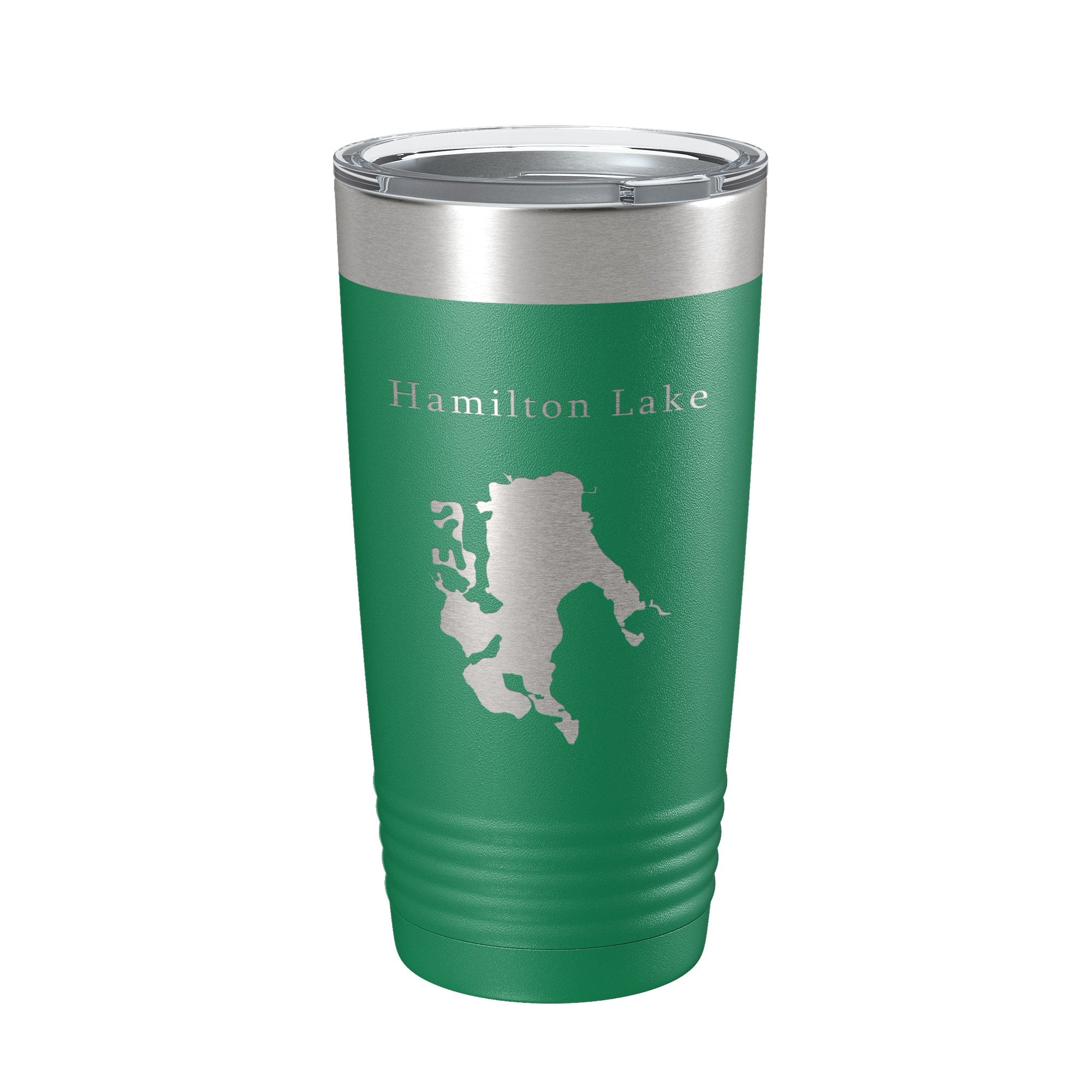 Hamilton Lake Map Tumbler Travel Mug Insulated Laser Engraved Coffee Cup Indiana 20 oz