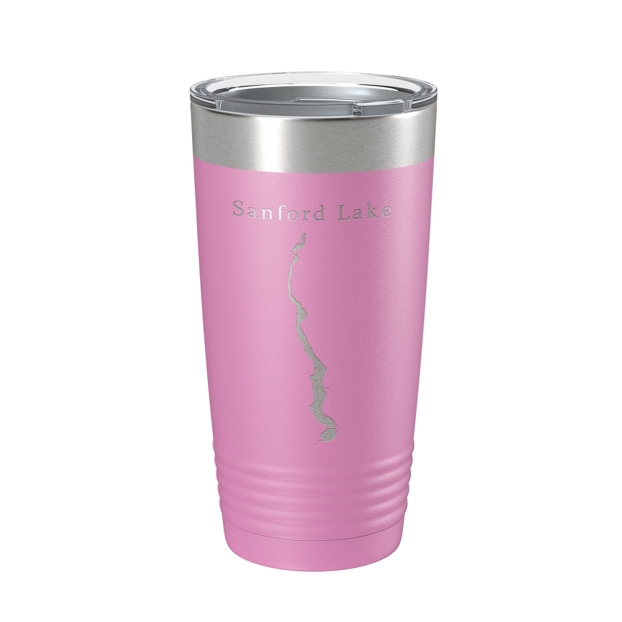 Sanford Lake Tittabawassee Map Tumbler Travel Mug Insulated Laser Engraved Coffee Cup Michigan 20 oz