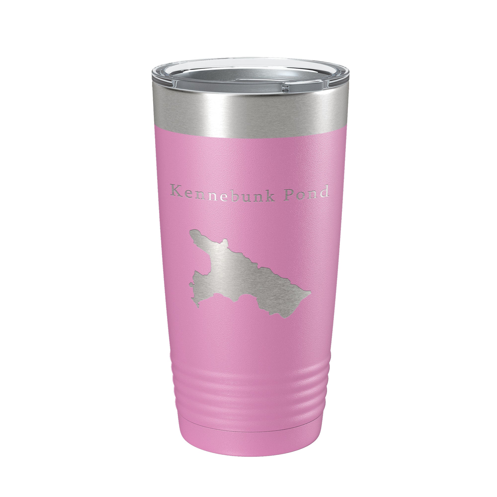 Kennebunk Pond Tumbler Lake Map Travel Mug Insulated Laser Engraved Coffee Cup Maine 20 oz