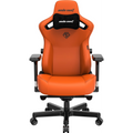 Scaun gaming din piele Anda Seat Kaiser 3 XL portocaliu rotativ (AD12YDC-XL-01-O-PV/C)