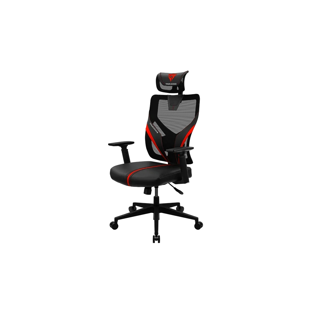 Scaun pentru gameri ThunderX3 YAMA1 Negru/Roșu 150 kg (TEGC-3030001.R1)