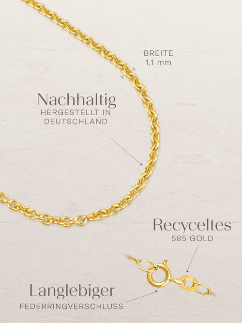 Ankerkette DELICATE Zart 14k Echtgold